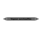 Marqueur tuyauterie - Vapeur surchauffée - Vinyle laminé