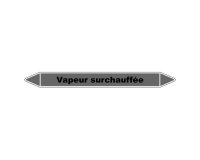 Marqueur tuyauterie - Vapeur surchauffée - Vinyle laminé 150 x 12 mm