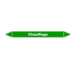 Marqueur de Tuyauterie - Chauffage - NFX 08-105 - Vinyle Laminé