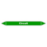 Marqueur de Tuyauterie - Circuit - NFX 08-105 - Vinyle Laminé 150 x 12 mm
