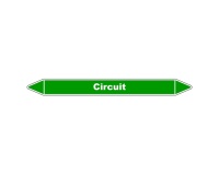 Marqueur de Tuyauterie - Circuit - NFX 08-105 - Vinyle Laminé 150 x 12 mm