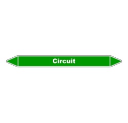 Marqueur de Tuyauterie - Circuit - NFX 08-105 - Vinyle Laminé
