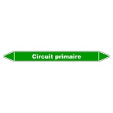 Marqueur tuyauterie - Circuit primaire - Vinyle laminé 150 x 12 mm