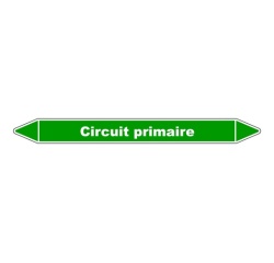 Marqueur tuyauterie - Circuit primaire - Vinyle laminé
