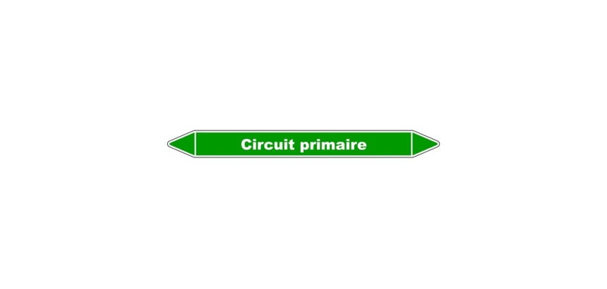 Marqueur tuyauterie - Circuit primaire - Vinyle laminé