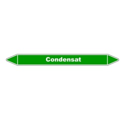 Marqueur de Tuyauterie - Condensat - vert - NFX 08-105 - Vinyle Laminé