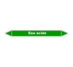 Marqueur de Tuyauterie - Eau Acide - NFX 08-105 - Vinyle Laminé
