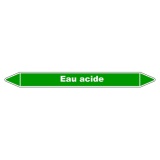 Marqueur de Tuyauterie - Eau Acide - NFX 08-105 - Vinyle Laminé 150 x 12 mm