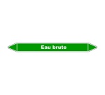 Marqueur de Tuyauterie - Eau brute - NFX 08-105 - Vinyle Laminé
