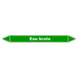 Marqueur de Tuyauterie - Eau brute - NFX 08-105 - Vinyle Laminé 150 x 12 mm