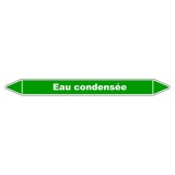 Marqueur de Tuyauterie - Eau condensée - Vinyle Laminé 150 x 12 mm