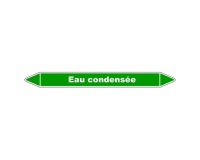 Marqueur de Tuyauterie - Eau condensée - Vinyle Laminé 150 x 12 mm