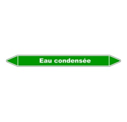 Marqueur de Tuyauterie - Eau condensée - Vinyle Laminé