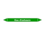 Marqueur tuyauterie - Eau d'Exhaure - Vinyle laminé - NFX 08-105