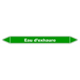 Marqueur tuyauterie - Eau d'Exhaure - Vinyle laminé - NFX 08-105 150 x 12 mm