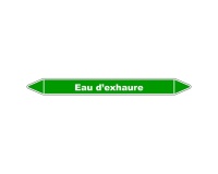 Marqueur tuyauterie - Eau d'Exhaure - Vinyle laminé - NFX 08-105 150 x 12 mm