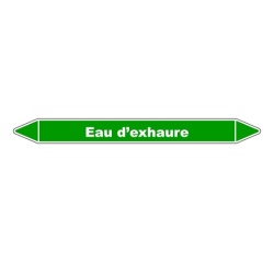 Marqueur tuyauterie - Eau d'Exhaure - Vinyle laminé - NFX 08-105