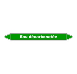 Marqueur Tuyauterie - Eau Décarbonatée - Vinyle Laminé