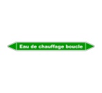 Marqueur - Tuyauterie Eau Chauffage Boucle - Vinyle Laminé