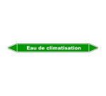 Marqueur - Tuyauterie Eau Climatisation - Vinyle Laminé