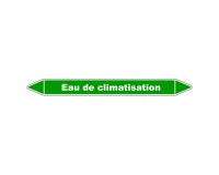 Marqueur - Tuyauterie Eau Climatisation - Vinyle Laminé 150 x 12 mm