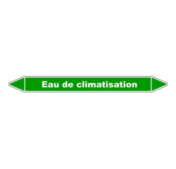 Marqueur - Tuyauterie Eau Climatisation - Vinyle Laminé