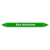 Marqueur Tuyauterie - Eau Déionisée - Vinyle Laminé - NFX 08-105 150 x 12 mm