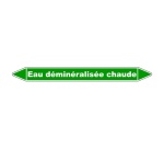 Marqueur tuyauterie - Eau déminéralisée chaude - NFX 08-105