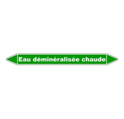 Marqueur tuyauterie - Eau déminéralisée chaude - NFX 08-105