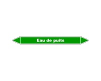 Marqueur tuyauterie - Eau de puits - Vinyle laminé - NFX 08-105 150 x 12 mm