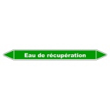 Marqueur de Tuyauterie - Eau de récupération - NFX 08-105 - Vinyle 150 x 12 mm