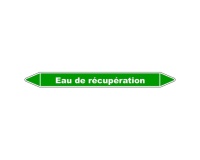 Marqueur de Tuyauterie - Eau de récupération - NFX 08-105 - Vinyle 150 x 12 mm