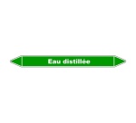 Marqueur Tuyauterie - Eau distillée - Vinyle Laminé - NFX 08-105