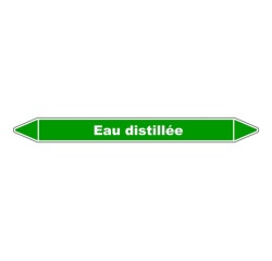 Marqueur Tuyauterie - Eau distillée - Vinyle Laminé - NFX 08-105