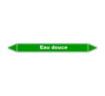 Marqueur de Tuyauterie - Eau douce - NFX 08-105 - Vinyle Laminé