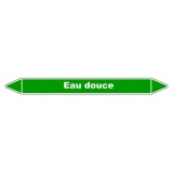 Marqueur de Tuyauterie - Eau douce - NFX 08-105 - Vinyle Laminé 150 x 12 mm