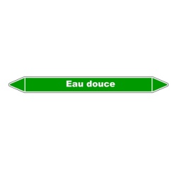Marqueur de Tuyauterie - Eau douce - NFX 08-105 - Vinyle Laminé