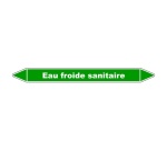 Marqueur de tuyauterie - Eau froide sanitaire - NFX 08-105