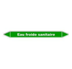 Marqueur de tuyauterie - Eau froide sanitaire - NFX 08-105