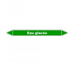 Marqueur de Tuyauterie - Eau Glacée - NFX 08-105 - Vinyle Laminé