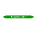 Marqueur tuyauterie - Eau glacée aller - Vinyle laminé