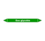 Marqueur Tuyauterie - Eau Glycolée - Vinyle Laminé - NFX 08-105