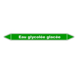 Marqueur tuyauterie - Eau glycolée glacée - Vinyle laminé