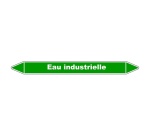Marqueur de tuyauterie eau industrielle - Vinyle laminé