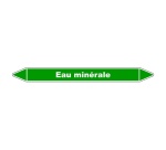 Marqueur de tuyauterie - Eau minérale - Vinyle laminé - NFX 08-105