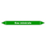 Marqueur de tuyauterie - Eau minérale - Vinyle laminé - NFX 08-105 150 x 12 mm