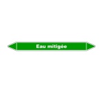 Marqueur de Tuyauterie - Eau Mitigée - NFX 08-105 - Vinyle Laminé