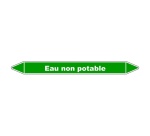 Marqueur Tuyauterie - Eau Non Potable - Vinyle Laminé - NFX 08-105