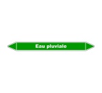 Marqueur tuyauterie - Eau pluviale - Vinyle laminé - NFX 08-105