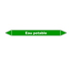 Marqueur de Tuyauterie - Eau Potable - NFX 08-105 - Vinyle Laminé